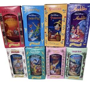 Walt Disney Collector Series Cups Glasses Burger King 1994 Full Set of 8